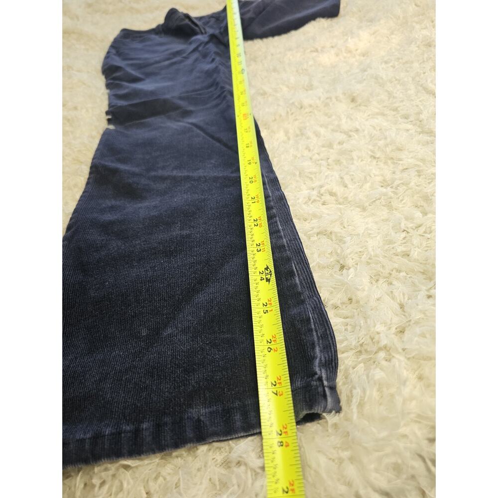 Corduroy Pants Womens 6P Blue Bootcut Flare Cords Mid Rise Distressed Grunge Fit - Picture 3 of 9